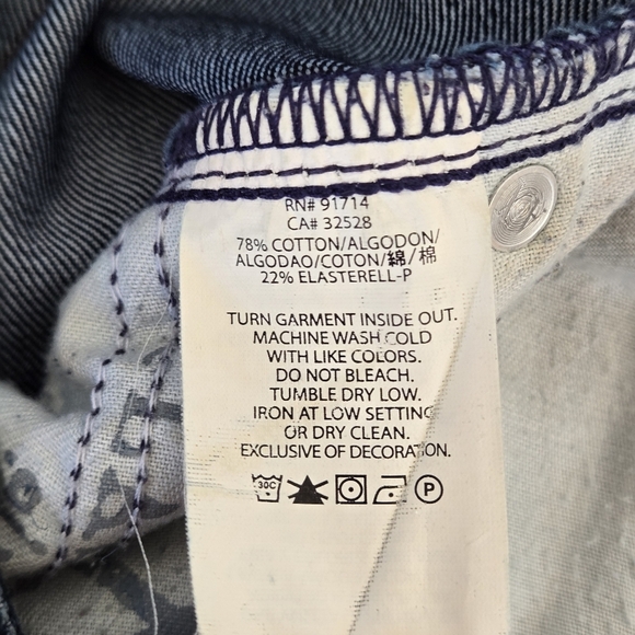 Armani Exchange Dark Low Rise Jeans Size 4 Reg Womens - Picture 5 of 7